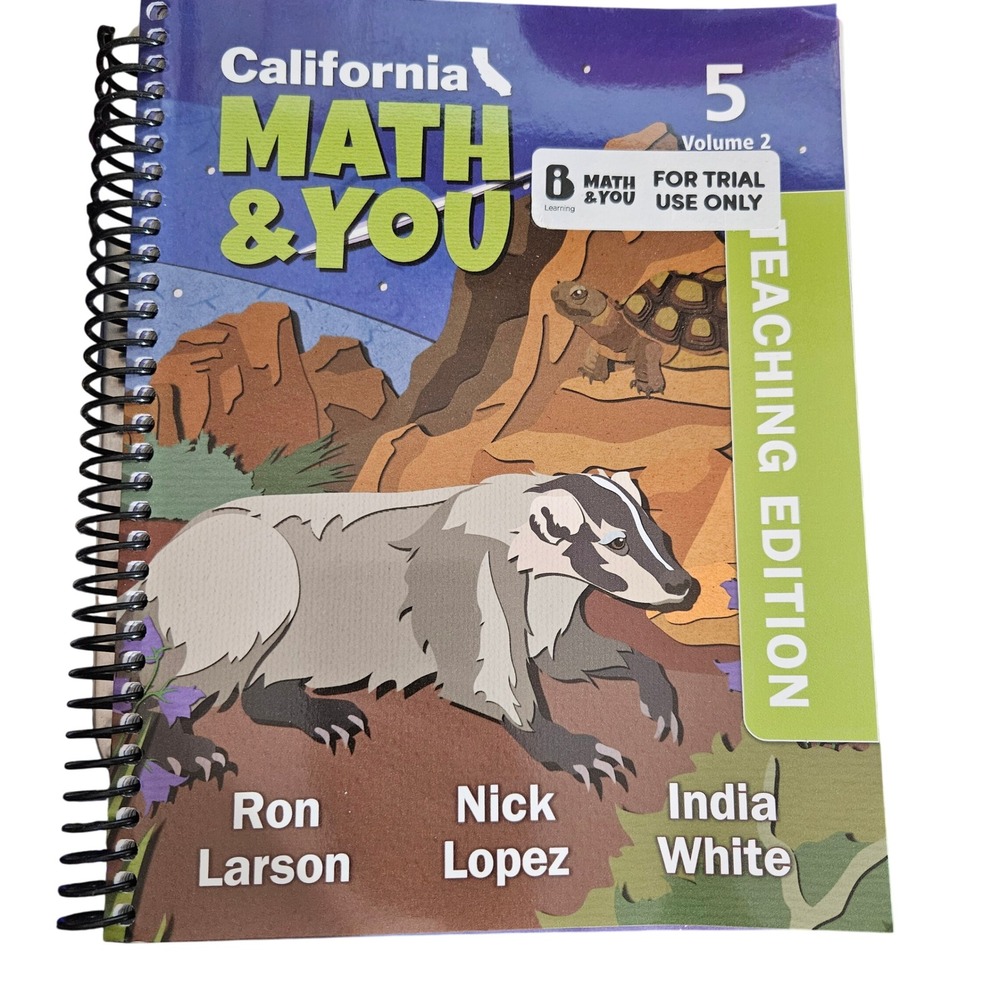 California Math & You Grade 5 Vol. 2 Teaching Edition Homeschool Textbook‎